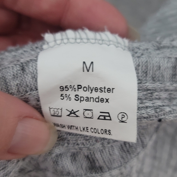 Gray Ribbed Knit Open-Front Cardigan - Picture 3 of 3